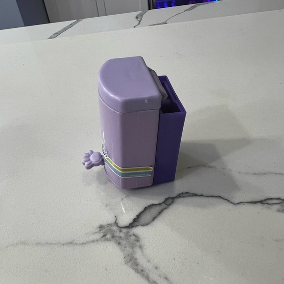 Vintage Hasbro Littlest Pet Shop LPS Purple Garbage Can Pail RARE Hard To Find - Picture 4 of 10